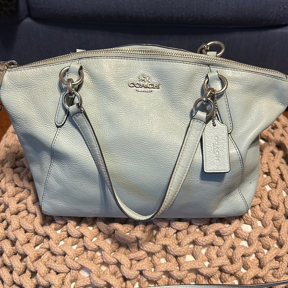 Gorgeous light blue Coach bag!